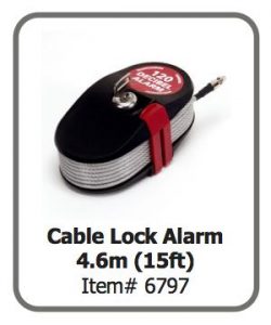 Cable Lock Alarm 4.6m (15ft)