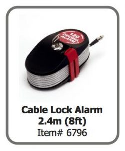 Cable Lock Alarm 2.4m (8ft)