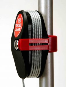 Lock Alarm on pole