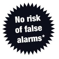 No risk of false alarms
